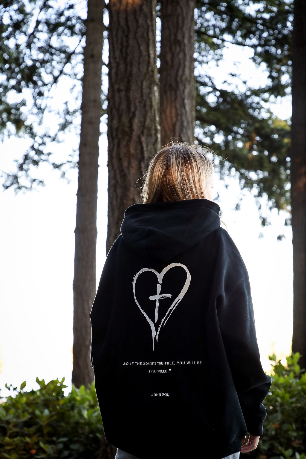 John 8:36 Oversized Hoodie