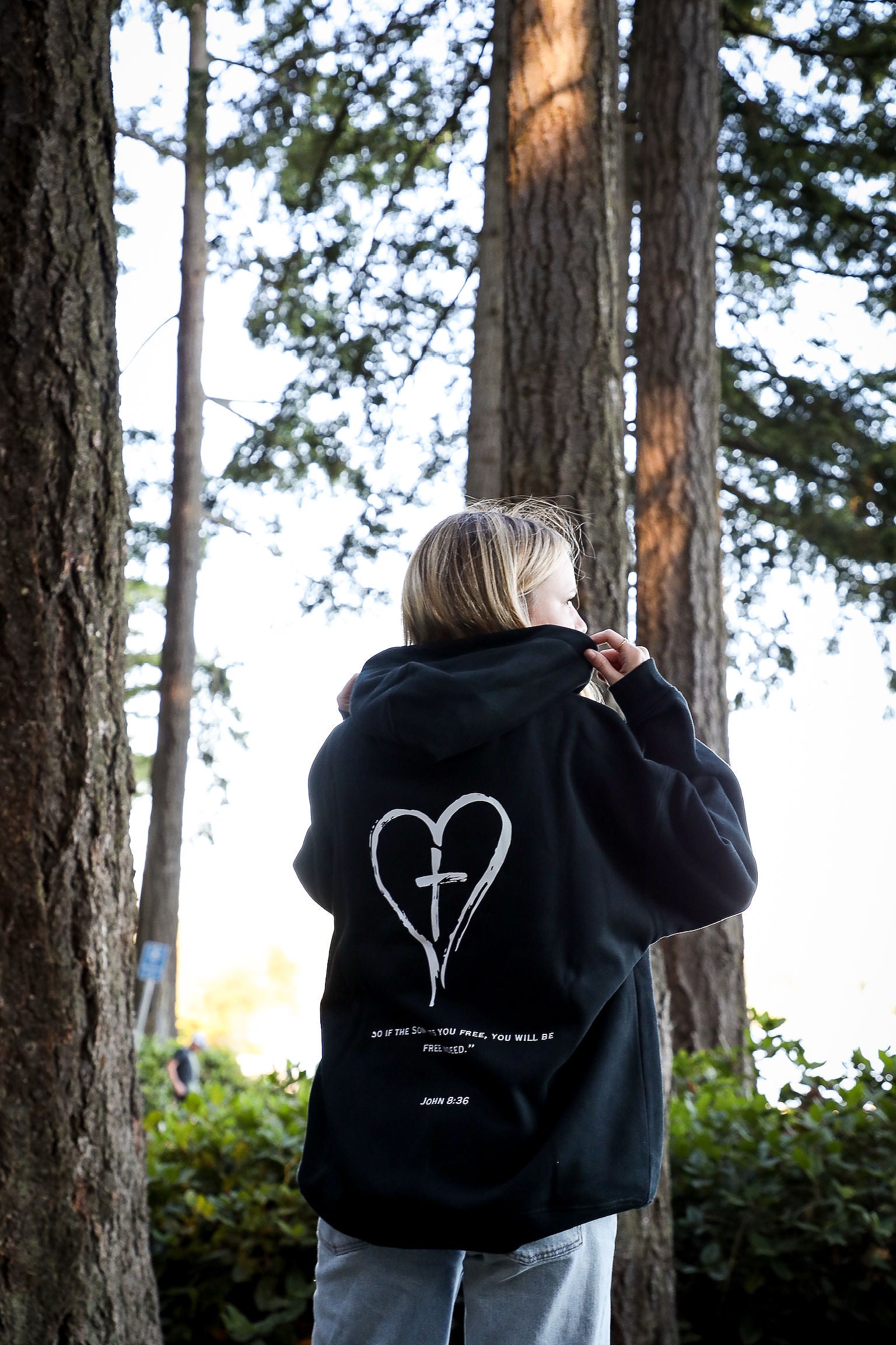 John 8:36 Oversized Hoodie