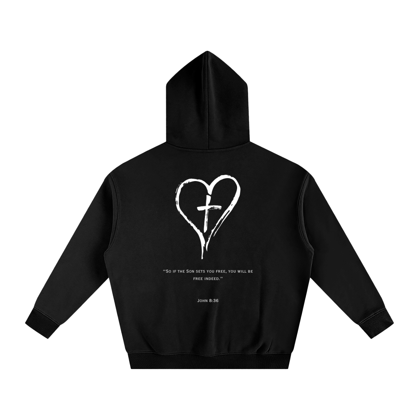 John 8:36 Oversized Hoodie